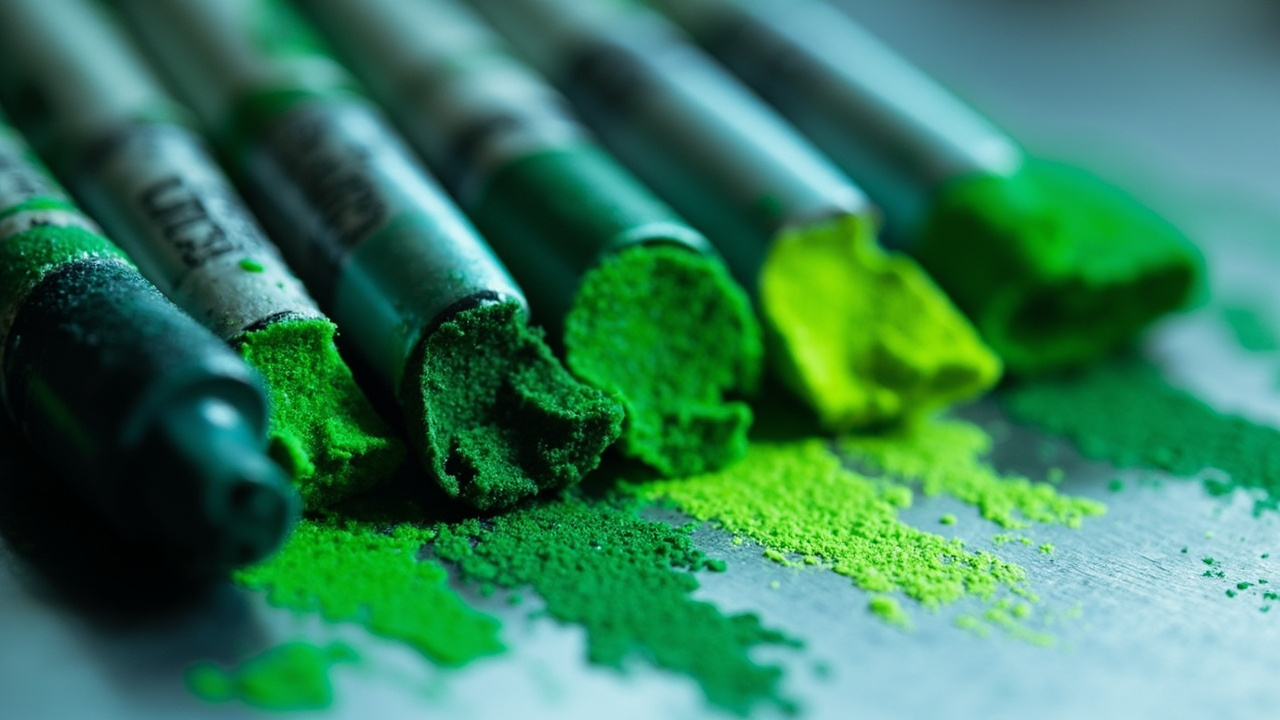 Selection of green-tipped markers for manufacturing applications