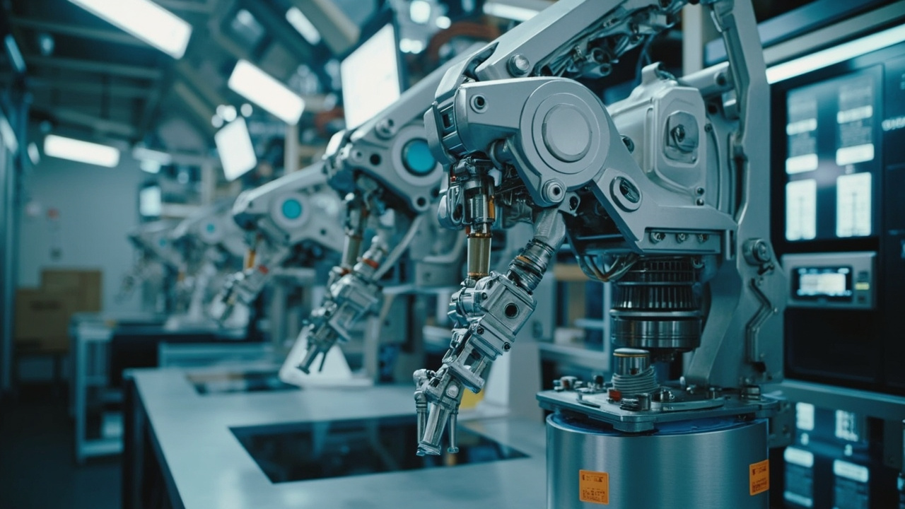 Industrial automation equipment in a manufacturing setting, showcasing Valley International Supply's expertise and solutions.